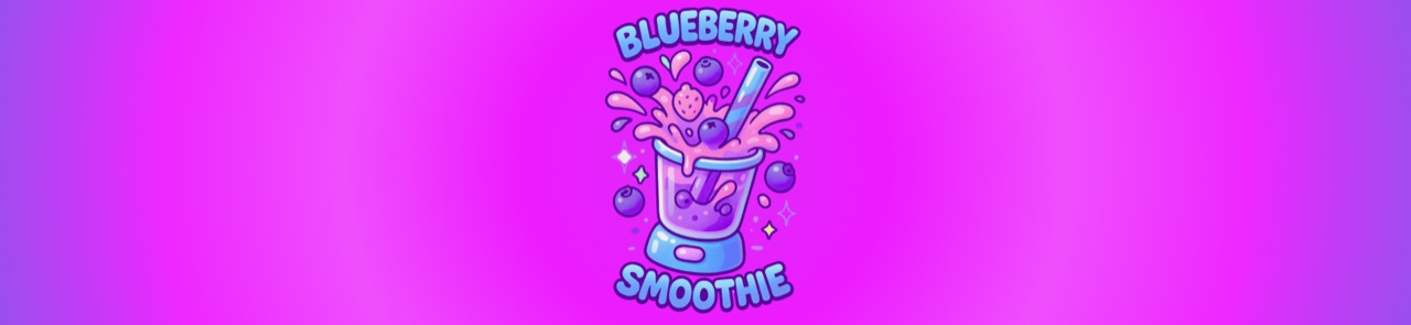 Eyes Low blueberry smoothie flavor graphic