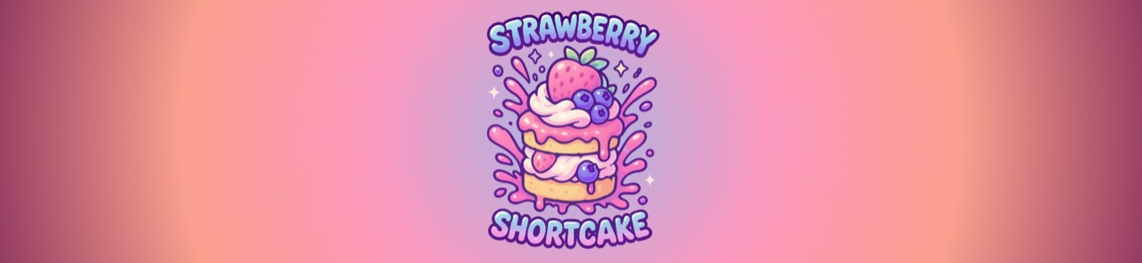 Eyes Low strawberry shortcake flavor graphic